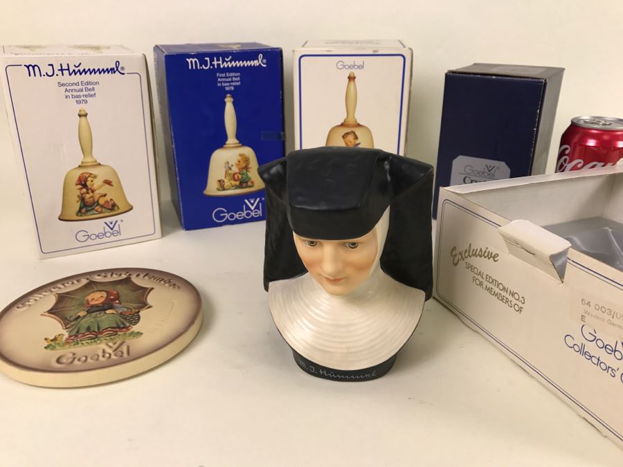 Collection Of Hummel Items Including Exclusive Special Edition No. 3 For Collectors Club, Bells And Collector's Club Member Plaque [Photo 15]