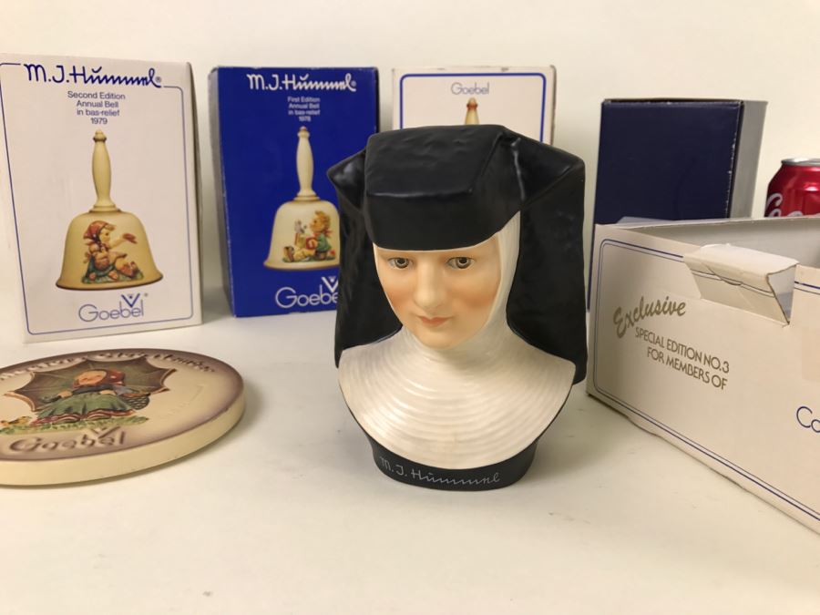 Collection Of Hummel Items Including Exclusive Special Edition No. 3 For Collectors Club, Bells And Collector's Club Member Plaque [Photo 16]