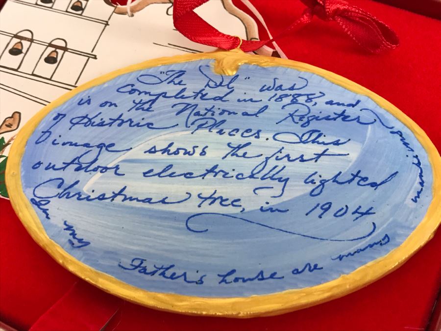 Huge Collection Of Collectible Ornaments Mainly The White House Historical Association Plus Hand Painted Hotel Del Coronado Ornament By Debby Reeves [Photo 18]