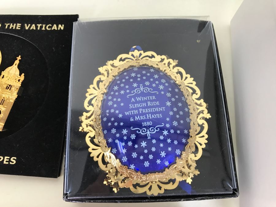 Huge Collection Of Collectible Ornaments Mainly The White House Historical Association Plus Hand Painted Hotel Del Coronado Ornament By Debby Reeves [Photo 10]