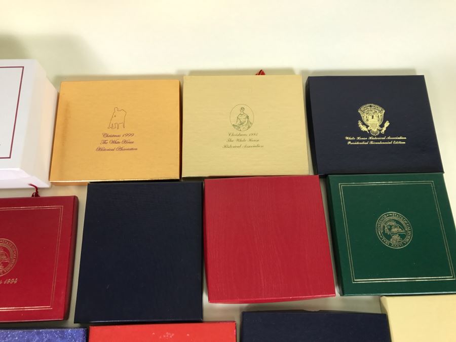 Huge Collection Of Collectible Ornaments Mainly The White House Historical Association Plus Hand Painted Hotel Del Coronado Ornament By Debby Reeves [Photo 11]