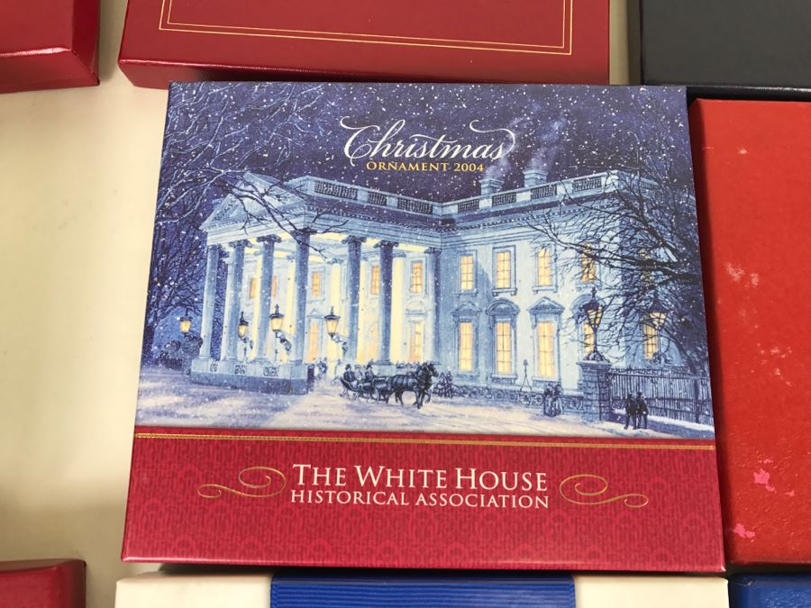 Huge Collection Of Collectible Ornaments Mainly The White House Historical Association Plus Hand Painted Hotel Del Coronado Ornament By Debby Reeves [Photo 2]