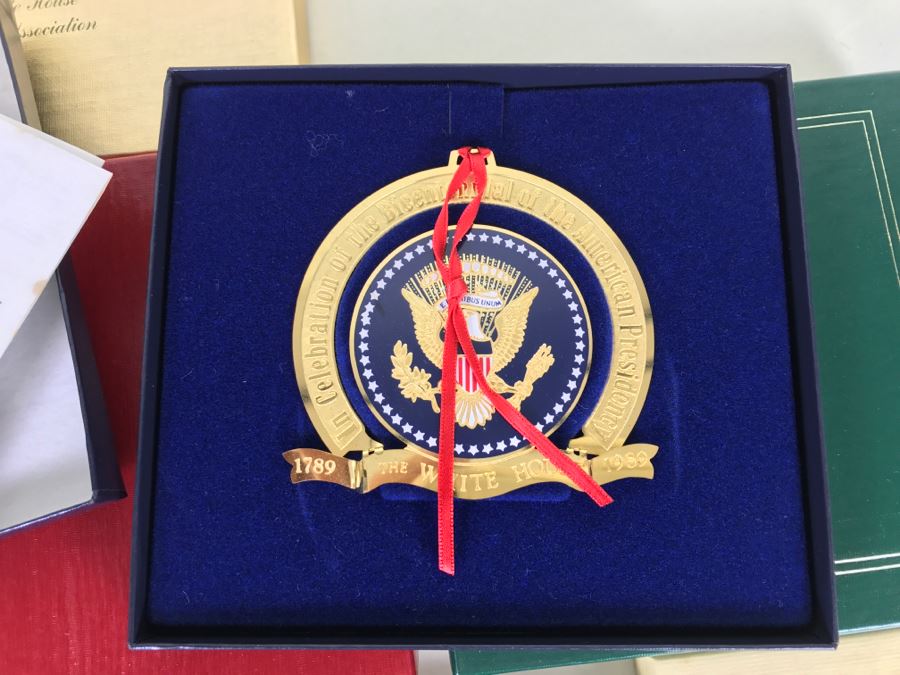 Huge Collection Of Collectible Ornaments Mainly The White House Historical Association Plus Hand Painted Hotel Del Coronado Ornament By Debby Reeves [Photo 12]