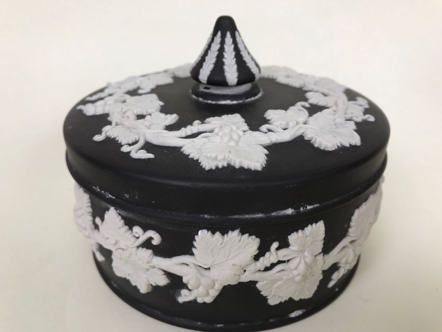 Black And White Wedgwood Covered Dish Made In England