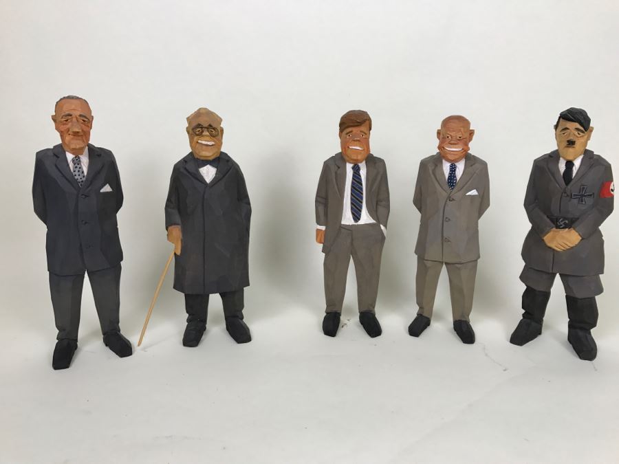 Carved Wooden Political Figures Statues Made In Germany [Photo 4]