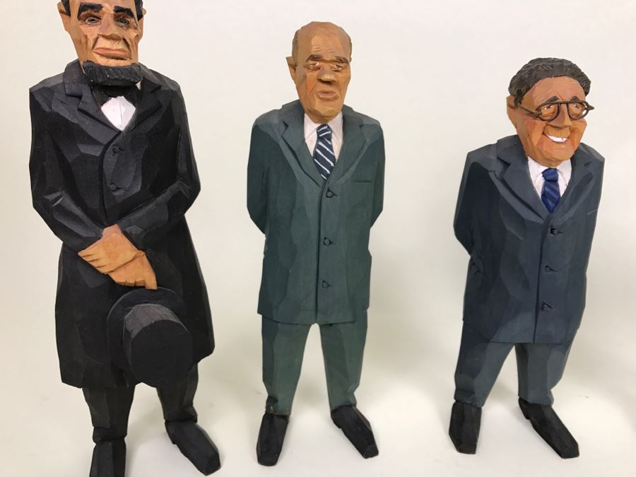 Carved Wooden Political Figures Statues Made In Germany [Photo 2]