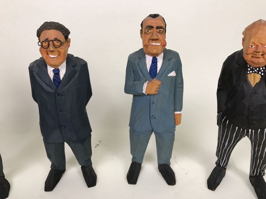 Carved Wooden Political Figures Statues Made In Germany [Photo 3]