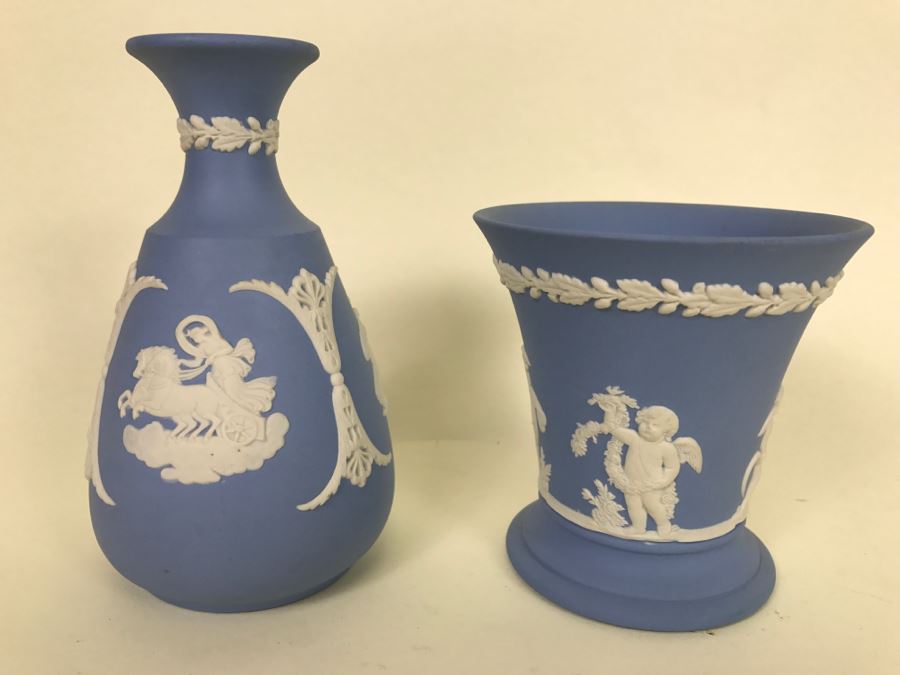 (2) Blue And White Wedgwood Made In England [Photo 1]