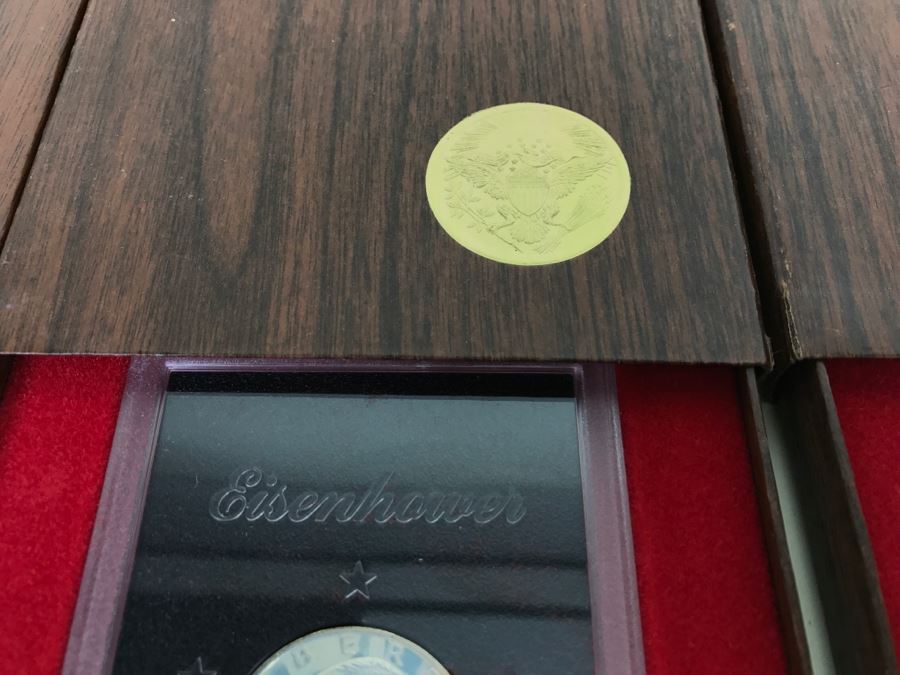 Set Of (3) Eisenhower United States Proof Dollars (2) 1972 And (1) 1973 Packaged By U.S. Mint [Photo 6]