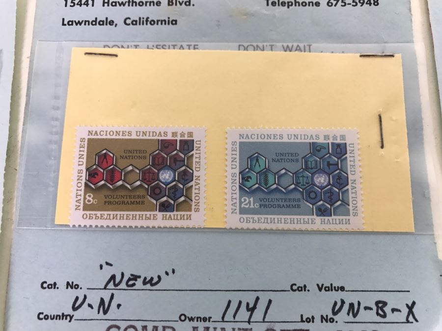 Large Mint Stamp Collection Mainly United Nations Stamps [Photo 4]