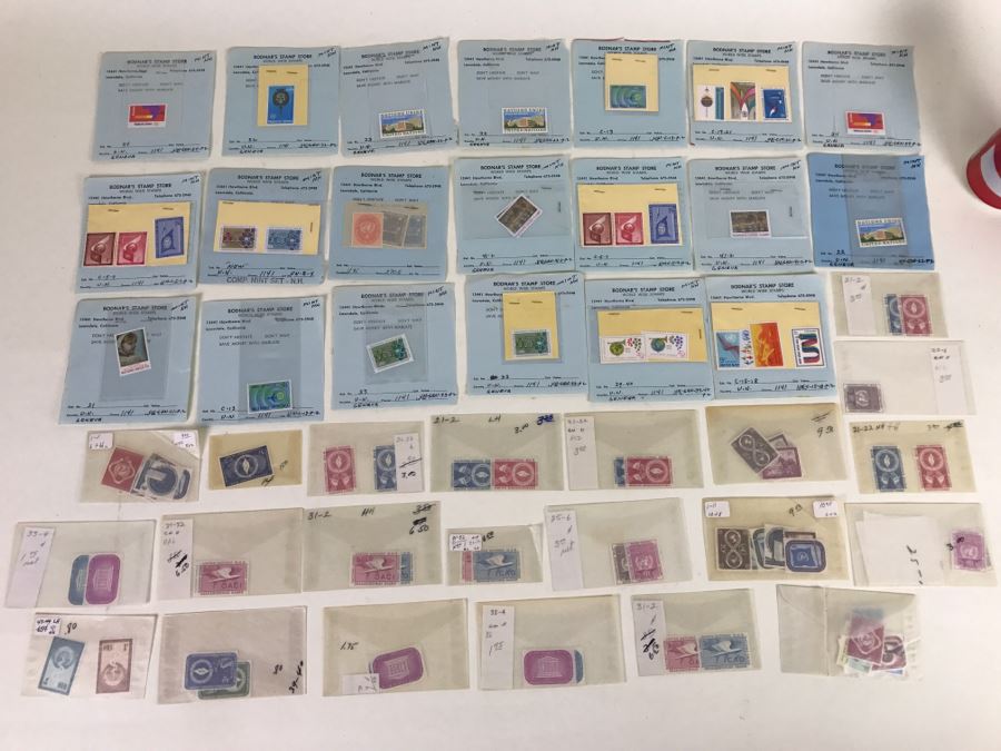 Large Mint Stamp Collection Mainly United Nations Stamps