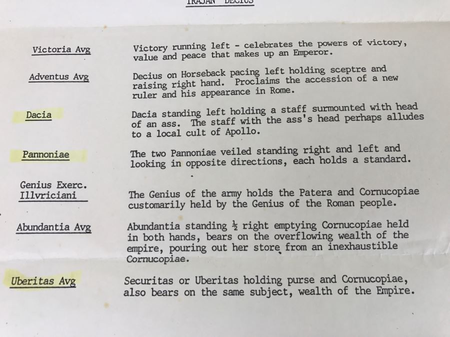 Trajan Decius Ancient Roman Silver (Apx 250 AD) Extra Fine Condition With Documentation [Photo 5]