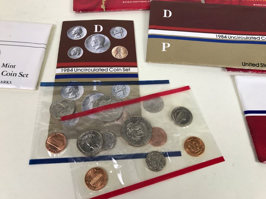 (9) Uncirculated U.S. Mint Coint Sets (5) 1987, (3) 1988, (1) 1984 [Photo 10]