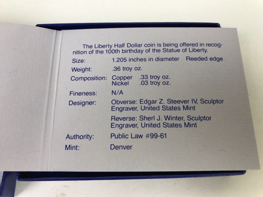 United States Liberty Coin 1986 Uncirculated [Photo 7]
