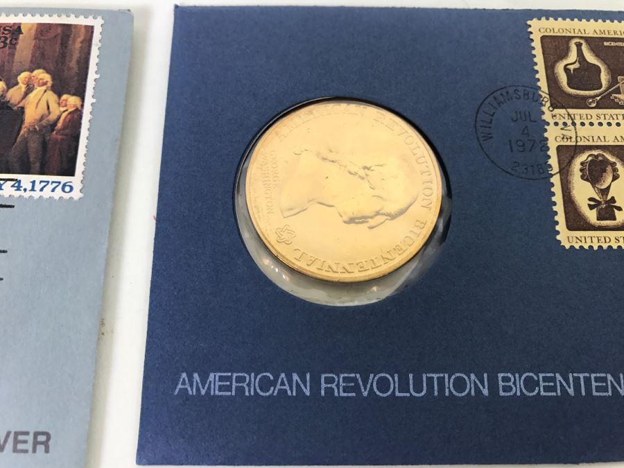 1983 United States Proof Set + (1) 1976 Bicentennial First Day Cover + (3) American Revolution Bicentennial Commemorative Medals [Photo 13]