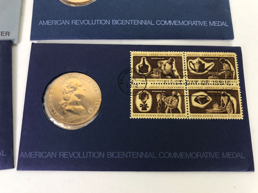 1983 United States Proof Set + (1) 1976 Bicentennial First Day Cover + (3) American Revolution Bicentennial Commemorative Medals [Photo 5]