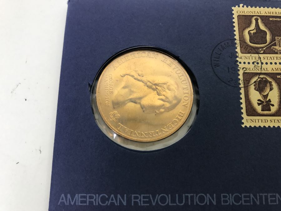 1983 United States Proof Set + (1) 1976 Bicentennial First Day Cover + (3) American Revolution Bicentennial Commemorative Medals [Photo 9]