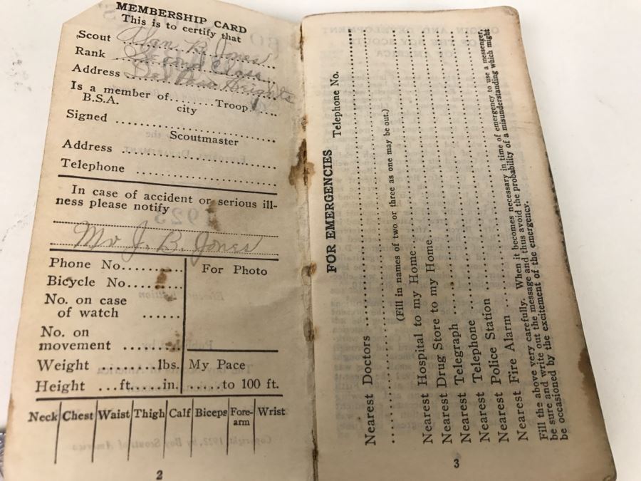 Vintage 1923 Boy Scout Diary Boy Scouts Of America [Photo 15]