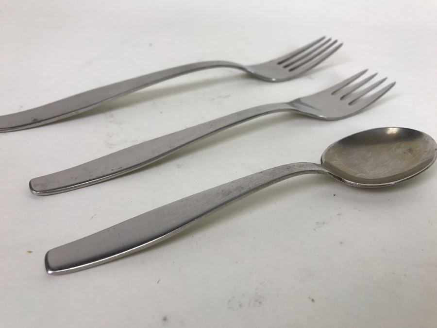 Modernist Stainless Steel Berndorf Roneusil Flatware Set [Photo 8]