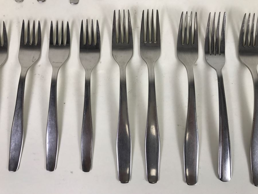 Modernist Stainless Steel Berndorf Roneusil Flatware Set [Photo 5]