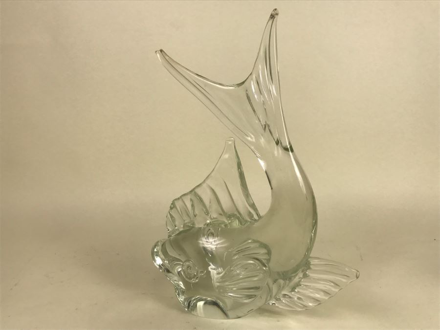 Large Clear Glass Fish Sculpture [Photo 9]