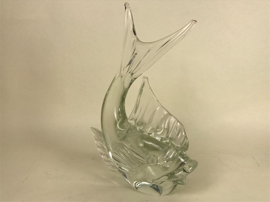 Large Clear Glass Fish Sculpture [Photo 6]