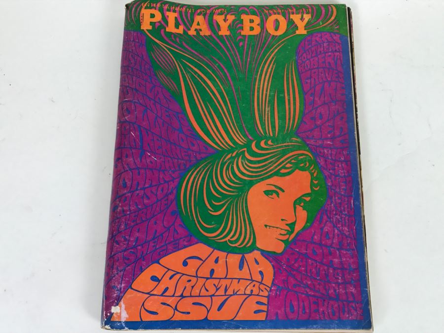 Vintage December 1967 PLAYBOY Gala Christmas Issue Groovy Psychadelic Theme [Photo 2]