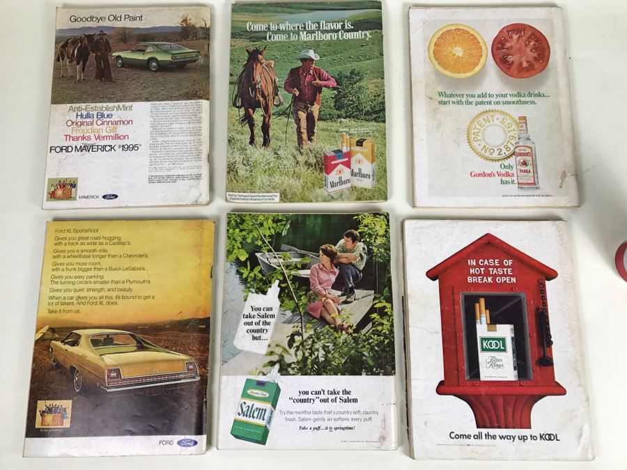 (6) Vintage PLAYBOY 1968, 1969, 1970, 1972 [Photo 14]