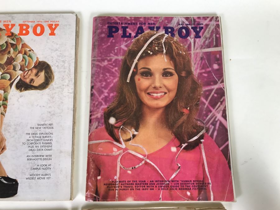 (6) Vintage PLAYBOY 1968, 1969, 1970, 1972 [Photo 7]