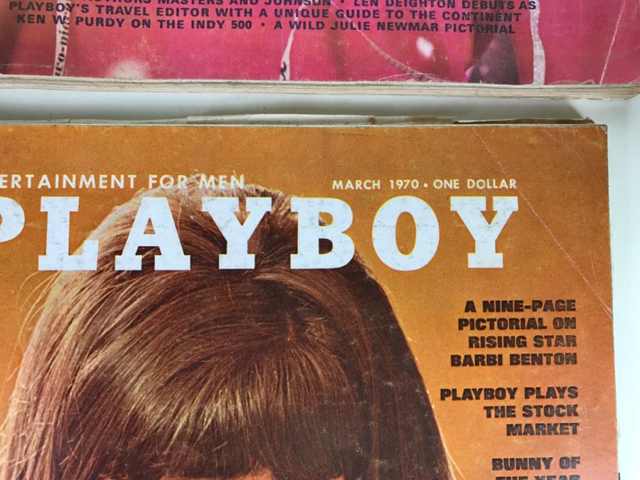 (6) Vintage PLAYBOY 1968, 1969, 1970, 1972 [Photo 10]