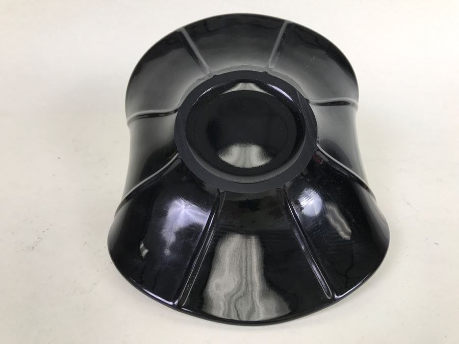 Vintage Glass With Curved Sides Candy Dish With Fish Handles [Photo 9]