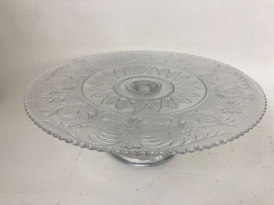 Vintage Cake Stand With Hammered Aluminum Bowl Stand And Cover With Pyrex Bowl [Photo 9]