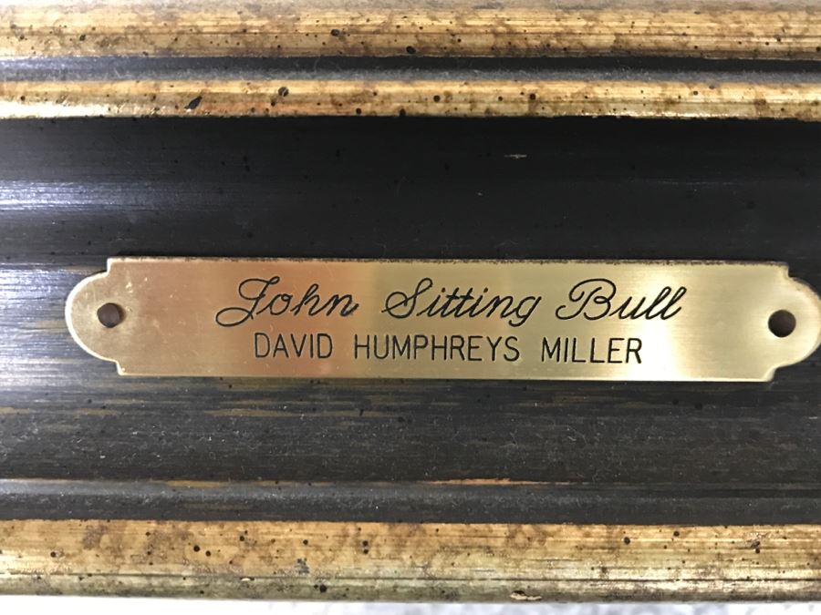 Original Oil Painting Of John Sitting Bull By David Humphreys Miller [Photo 4]