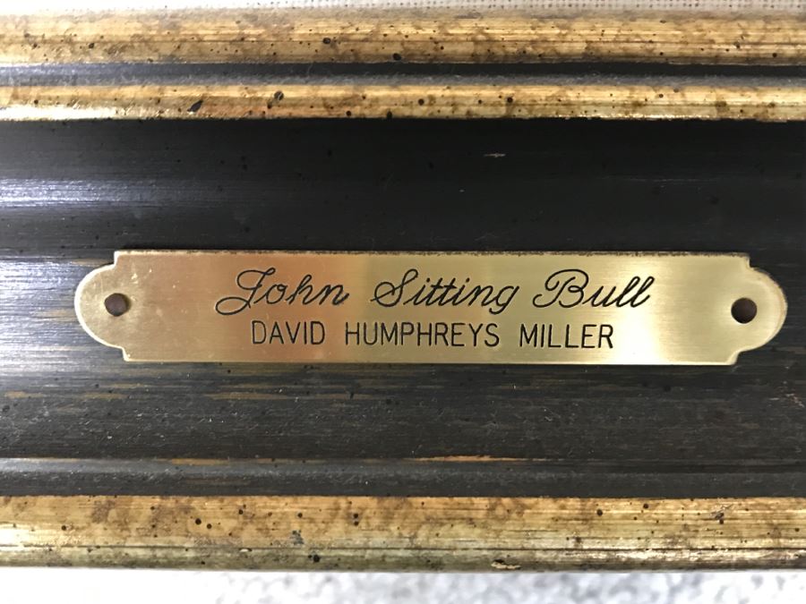 Original Oil Painting Of John Sitting Bull By David Humphreys Miller [Photo 11]