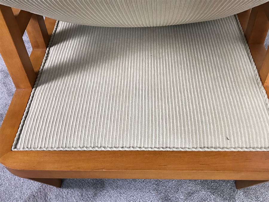 Great Pair Of Contemporary Mid-Century Modern Armchairs With Down Cushions [Photo 8]