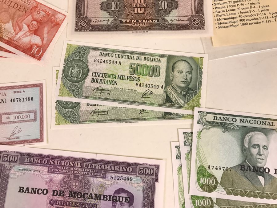 Large Collection Of Foreign Currency Paper Money [Photo 23]