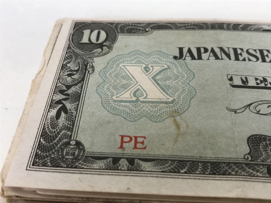 Large Stack Of Ten Pesos Paper Currency From The Japanese Government [Photo 6]