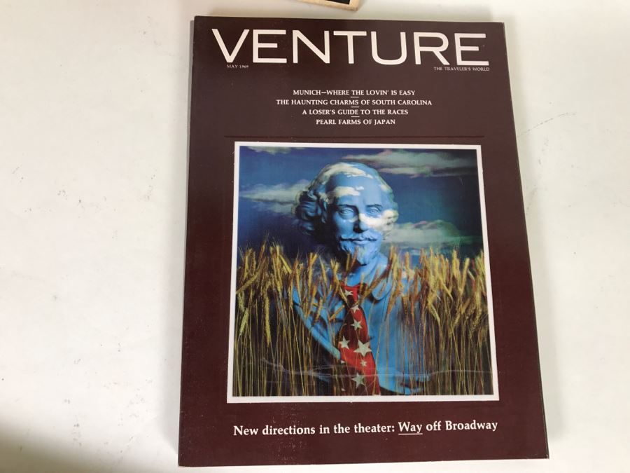 Collection Of Vintage 1960s VENTURE Travel Magazines With Cool Holographic Covers [Photo 30]