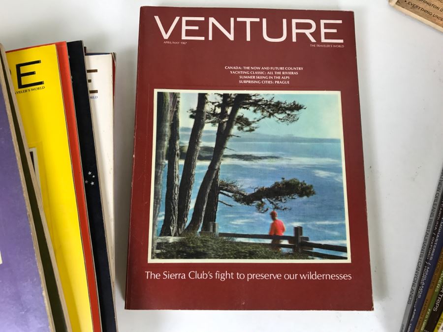 Collection Of Vintage 1960s VENTURE Travel Magazines With Cool Holographic Covers [Photo 17]