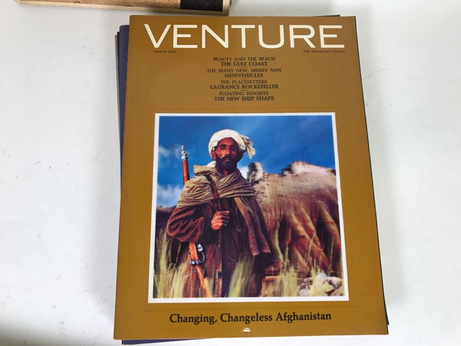 Collection Of Vintage 1960s VENTURE Travel Magazines With Cool Holographic Covers [Photo 28]