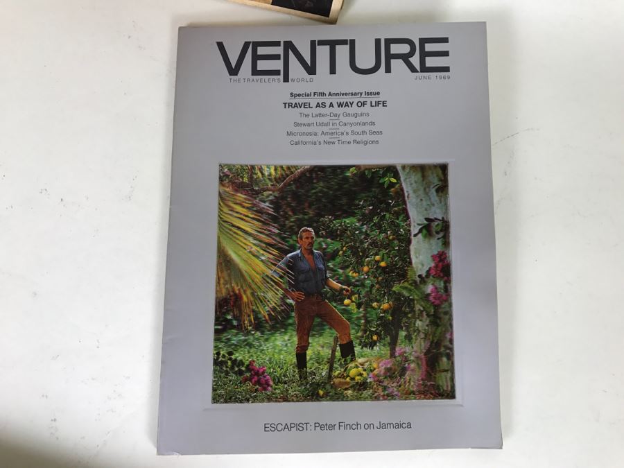 Collection Of Vintage 1960s VENTURE Travel Magazines With Cool Holographic Covers [Photo 31]