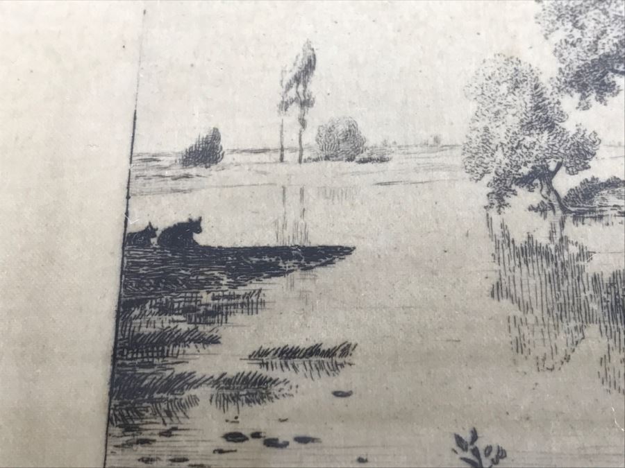 Vintage 1852 Engraving Signature Illegible [Photo 7]