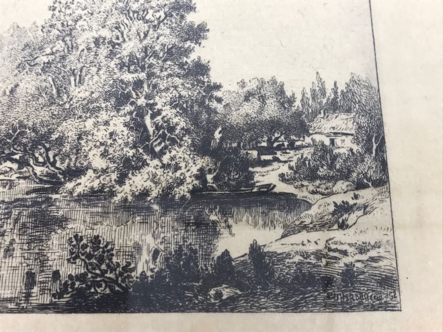 Vintage 1852 Engraving Signature Illegible [Photo 5]