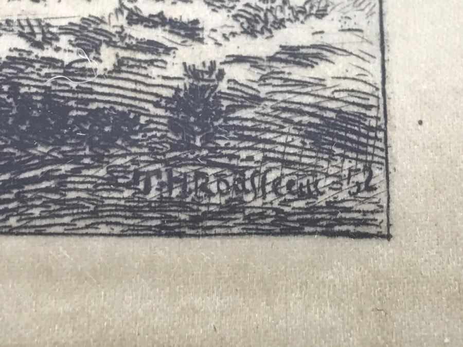 Vintage 1852 Engraving Signature Illegible [Photo 9]