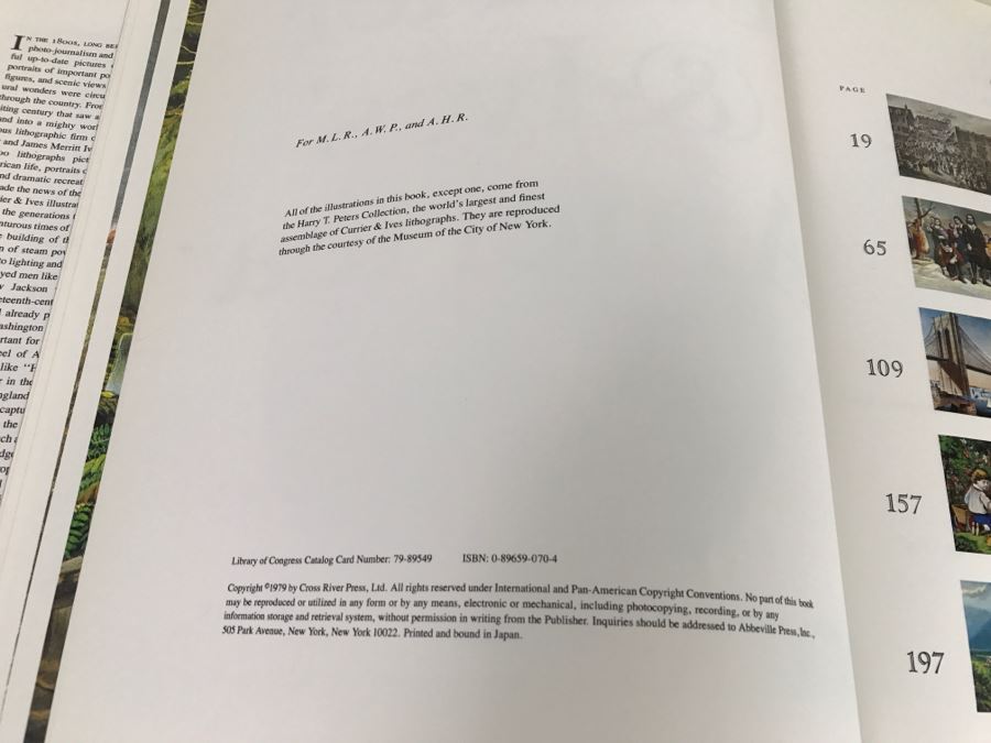 Large Format Book The Great Book Of Currier & Ives' America 1979 Printed In Japan [Photo 13]