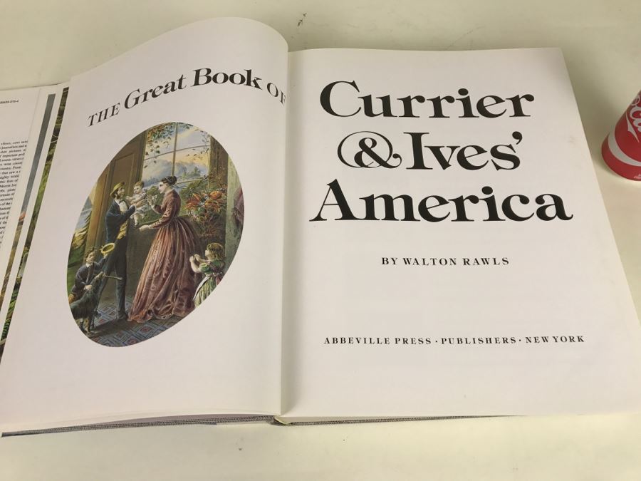 Large Format Book The Great Book Of Currier & Ives' America 1979 Printed In Japan [Photo 12]