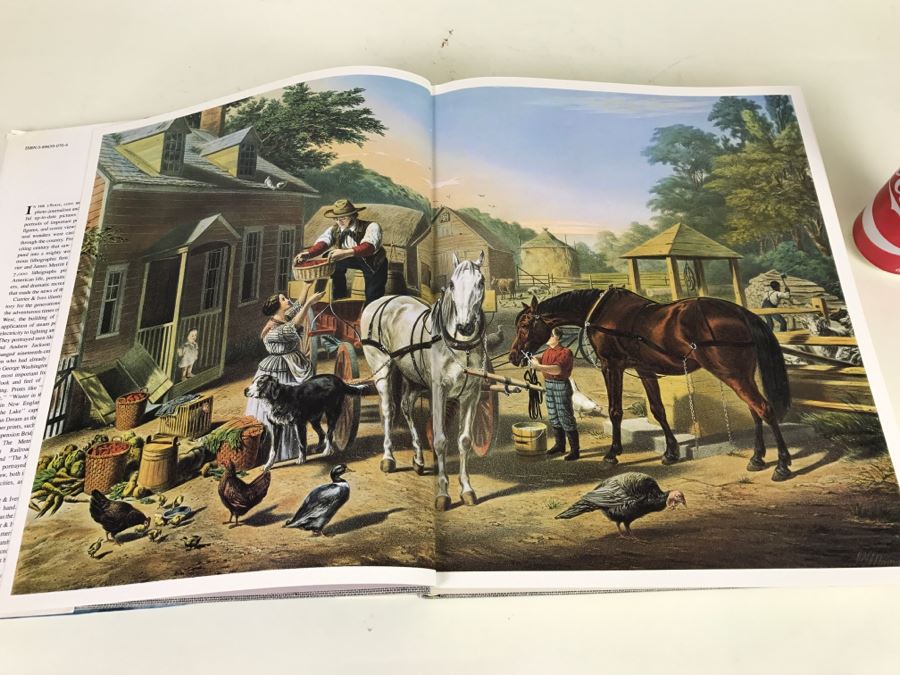 Large Format Book The Great Book Of Currier & Ives' America 1979 Printed In Japan [Photo 3]