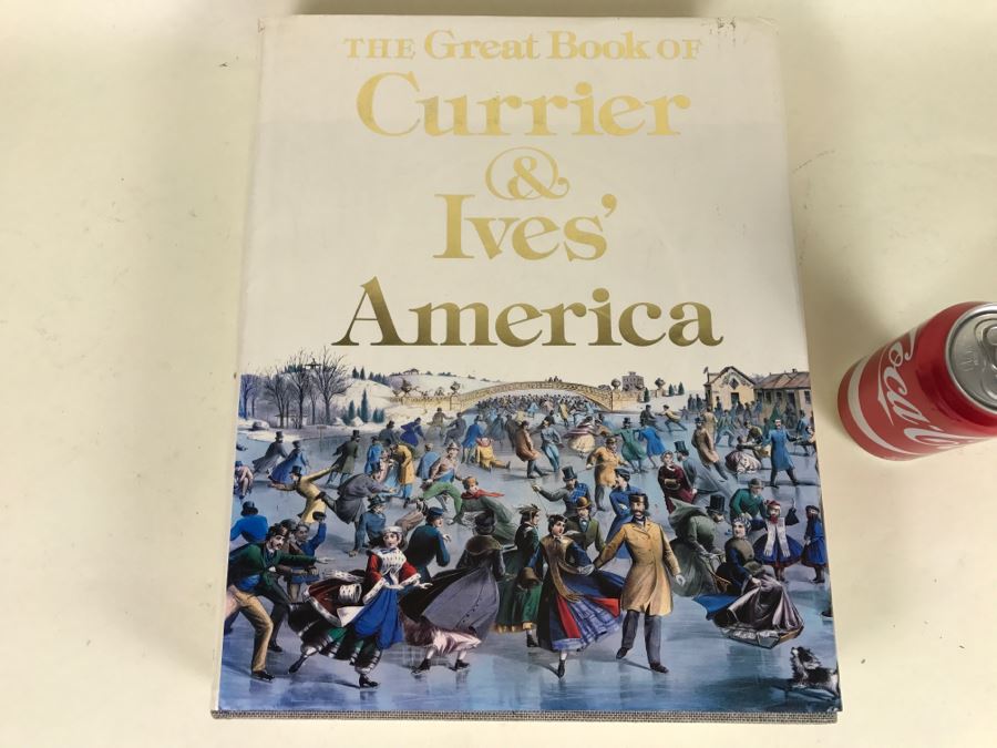 Large Format Book The Great Book Of Currier & Ives' America 1979 Printed In Japan [Photo 1]