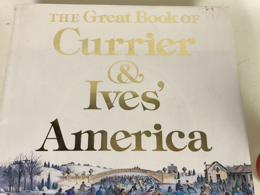 Large Format Book The Great Book Of Currier & Ives' America 1979 Printed In Japan [Photo 7]