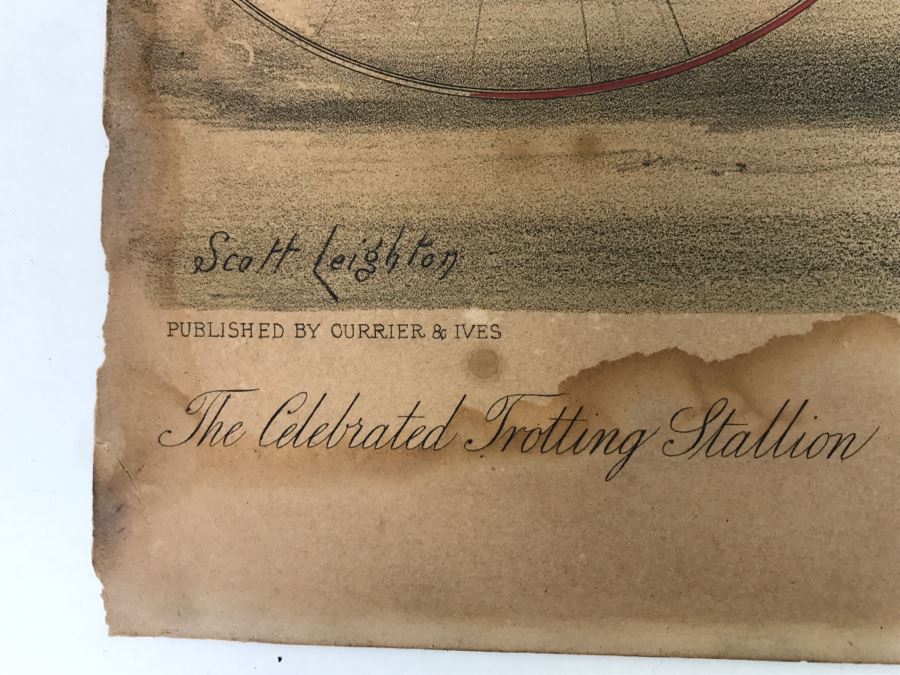 Vintage Currier & Ives Lithograph 'France's Alexander' [Photo 8]